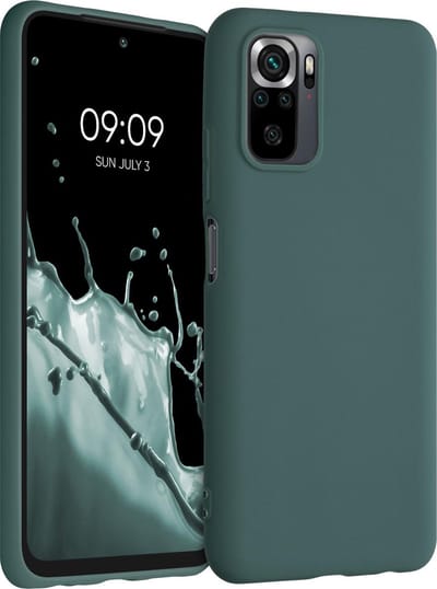 kwmobile telefoonhoesje geschikt voor Xiaomi Redmi Note 10 / Note 10S - Hoesje voor smartphone - Back cover in blauwgroen