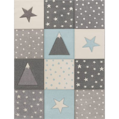 Kindertapijt Kosmos blauw 120x170 cm