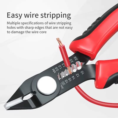 Draadstripper tang 0,8-2,6 mm AWG 20-10 met kniptang