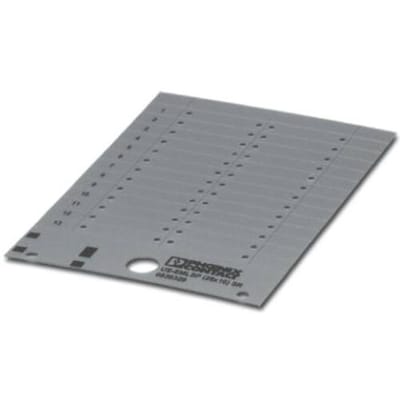 Phoenix Contact 0830329 US-EMLSP (28X10) SR Apparaatmarkering Montagemethode: Plakken Markeringsvlak: 28 x 10 mm Zilver Aantal markeringen: 260 10 stuk(s)