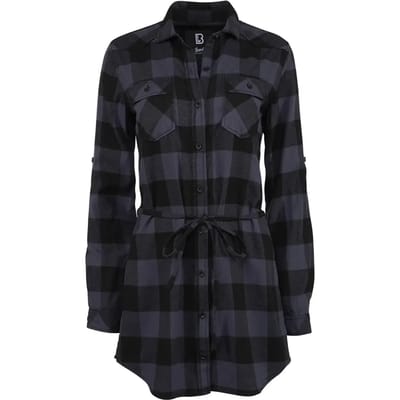 Brandit Lucy Dames Longsleeve - zwart/grijs - S
