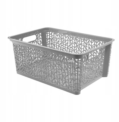 BranQ Bamboo 3 Opbergmand - Universeel, Grijs, 29x22x12cm