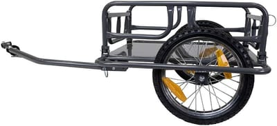 Fietsaanhanger Goederen - Bagagekar - Vervoer Organiseren - Inklapbaar Frame - 62.6 Liter - Zwart