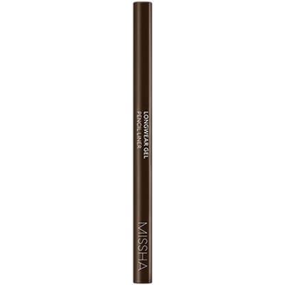 MISSHA Long Wear Gel Pencil Liner, 4 Kleuren (12 Opties) Pecan Brown x 1PCS