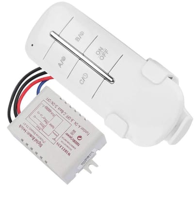 Dailygoods - Dailygoody - RF Remote Control Switch - Draadloze Schakelaar - Voor Lampen en Apparaten - 1/2/3/4 Wegen - 1000W - Geschikt voor Diverse Verlichting -