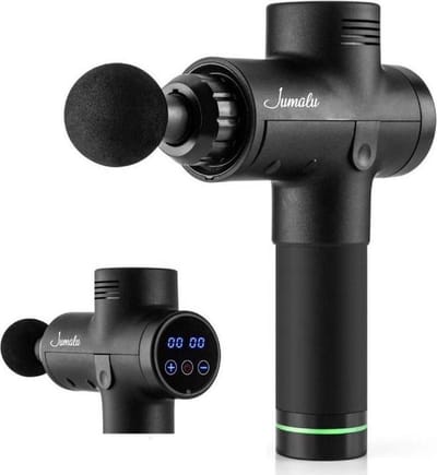 Jumalu Massage gun - Massage apparaat met 30 verschillende standen - 6 opzetstukken