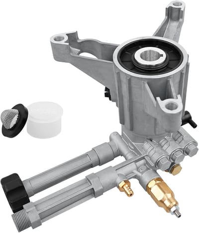Hogedrukreiniger pomp - Washer pomp Vervangende pomp - Oppervlakken Reinigen - Linkshandige Pomp - 2400 PSI 2.2 GPM - Zilver