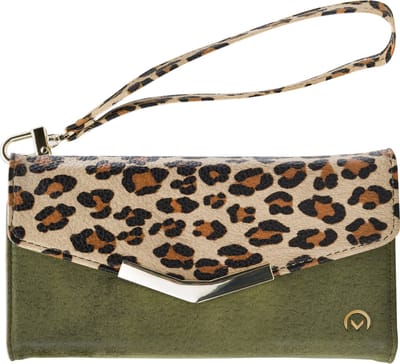 Mobilize Velvet Clutch Samsung Galaxy A33 Hoesje Green Leopard