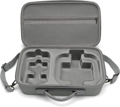 Draagbare Soft Case voor Drone met Afstandsbediening, Compatibele Tas voor Accessoires, Harde Hoes met Riem en Bescherming, Grijs