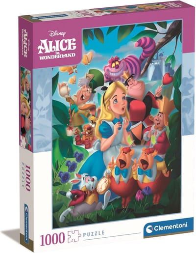 Clementoni - Puzzel 1000 Stukjes - Disney Alice in Wonderland - Puzzel Voor Volwassenen en Kinderen - 14-99 jaar - 39673
