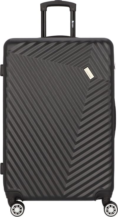 mano Don Carlo Hardcase Trolley L Black Zwart 77cm