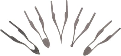 Draadpunten Pyrografie - Houtbrand Tips - Gedetailleerd Houtbranden - Snelle Opwarmfunctie - 2.50X0.50X0.10CM - Donkergrijs