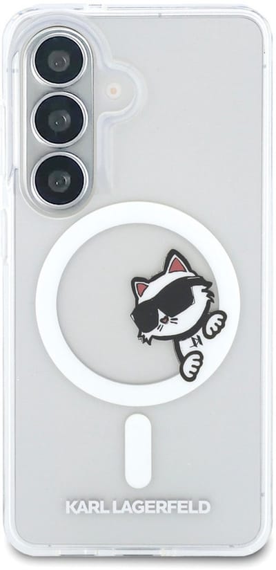 Karl Lagerfeld Back cover Galaxy S26 Plus - MagSafe - Choupette ontwerp - Transparant