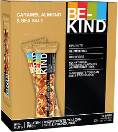 Be-Kind - Caramel Almond Seasalt - 12 x 40 gram