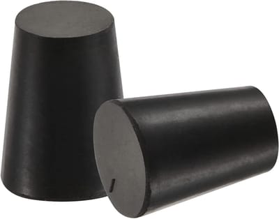 Rubberen Tapse Stoppen - Laboratorium Pluggen - Gaten Afdichten - Duurzaam Materiaal - 5 Stuks 14-19mm - Zwart