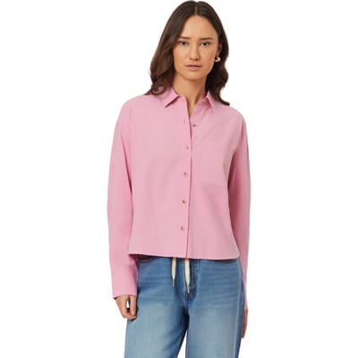 Scotch & Soda Cropped Shirt Cashmere Rose Taglia: L | Magliette intime Outlet | Donna | Rosa
