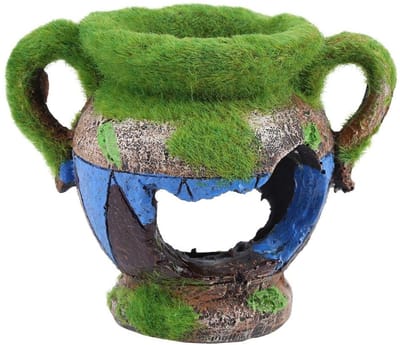 Dailygoods- Aquariumdecoratie Hars - Vis Verstopplaats - Ornamenten - Duurzaam - Veilig voor Zoet/Zout Water - Eenvoudig te Reinigen - Aquariumornament