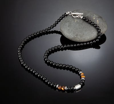 Style King - Kralen Ketting met Tijgeroog Steentjes