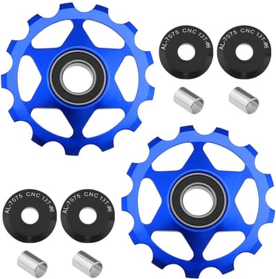 Dailygoods- Jockey Wiel 13T - 2 Stuks - Aluminiumlegering - Ultralicht - Compatibel met Shimano/SRAM - Verbeterde Trapfrequentie - Fietswiel