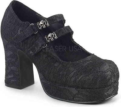 DemoniaCult - GOTHIKA-09 Lage schoenen - US 6 - 36 Shoes - Zwart