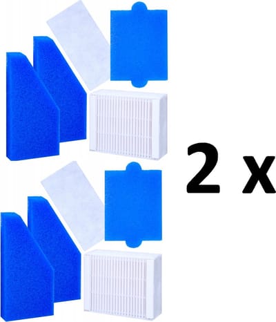 2 x FILTERSET vervanging VOOR THOMAS stofzuiger Aqua+ Multi Clean Parquet x10, Pet&Family, Anti Allergy, Allergy & Family, Mistral XS, Twin XT Perfect Air Allergy Pure, Animal Pure, model WES2146.EA 787241.787276.787203