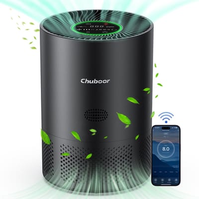 Aafinity H13 True HEPA Luchtreiniger - Luchtreiniger voor thuis met PM2.5-detectie en 3-trapsfiltratie voor rook, stof, pollen en geuren in de slaapkamer
