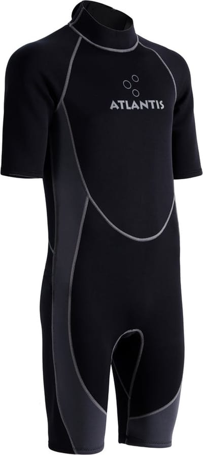 Atlantis Adventure Wetsuit - Shorty - 2mm - Heren - Zwart/Grijs - M