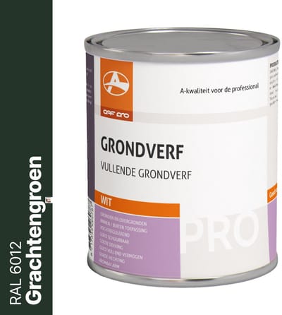 OAF PRO Grondlak Professioneel Grachtengroen (RAL 6012) 750 ml - Grondverf voor Hout en Metaal - Grondverf Buiten - Kan 1 Jaar buiten zonder aflak - In 9.000 mengkleuren