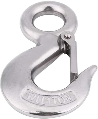 Dailygoody - Swivel Round Eye Snap Clip - Robuust en Corrosiebestendig - Zilver - Voor Cargo en Bevestiging - 1.0T