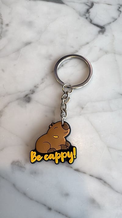 Akyol Capybara Sleutelhanger – Schattig Knaagdier - Accessoire – Capybara Cadeau - capybara sleutelhanger - knaagdier
