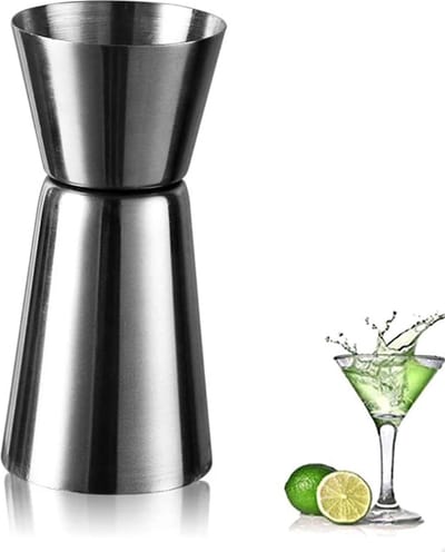 Luxe Barmaatje 15/30 ml - Bwa Commerce - Jigger - Maatbeker Cocktail - Drankmaatje - Cocktail Maatbeker - Maatschenker - Cocktailmaatje - Jigger Maatbekertje - Drank Maatbeker - Bar Butler - Gin Tonic