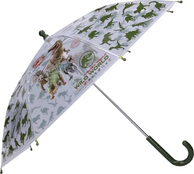Jurassic World Rainy Days Paraplu - Groen / Transparant - 60 x 71 x 71 cm - Kinderparaplu - Dino's