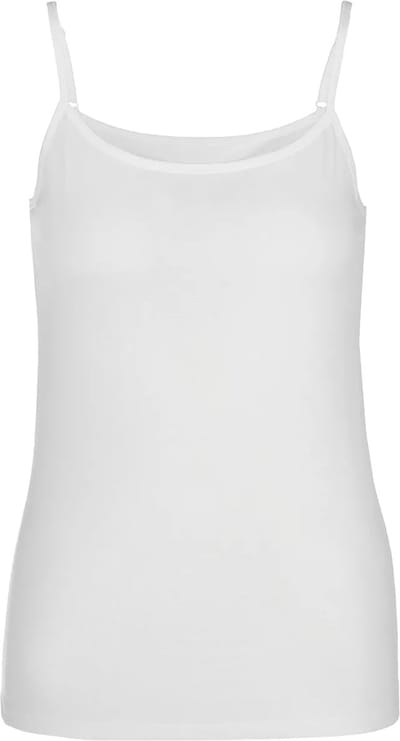 FALKE Daily Natural ademend katoen top van onderlaag dames wit - maat XS
