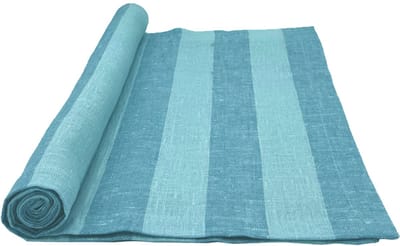 Maya tafelloper stripe turquoise/darkturquoise 40 x 140 - set van 3