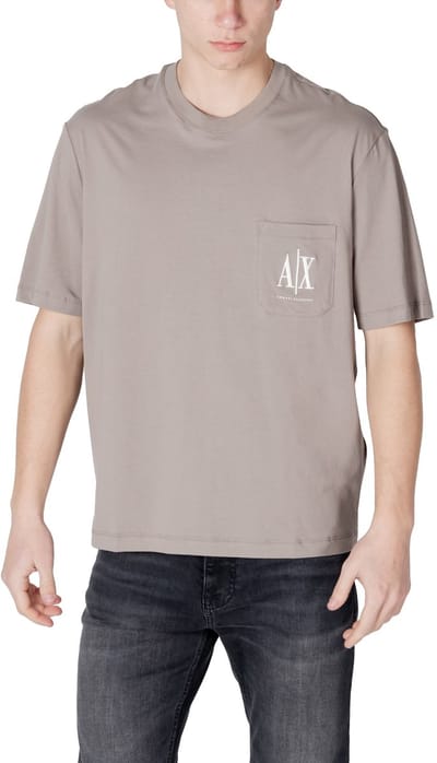 Plain Cotton Short Sleeve Round Neck T-Shirt - Brown Shirts