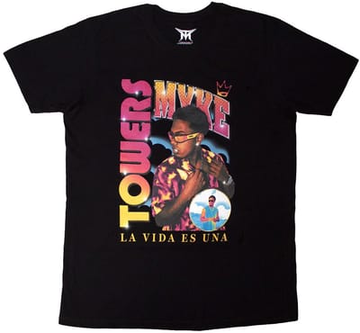 Myke Towers - Throwback Heren T-shirt - S - Zwart