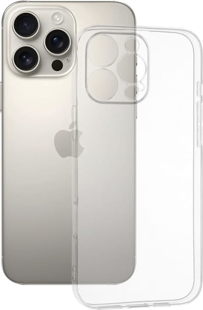 Hoesje geschikt voor Apple iPhone 16 Pro Max - Techsuit Clear Silicone Back Cover - Transparant