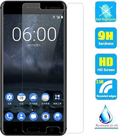 2 Stuks Screenprotector Tempered Glass Glazen Gehard Screen Protector 2.5D 9H (0.3mm) - Geschikt Voor: Nokia 5