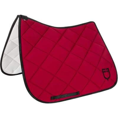 Dressuurtapijt voor paard van technische stof met logo Equestro