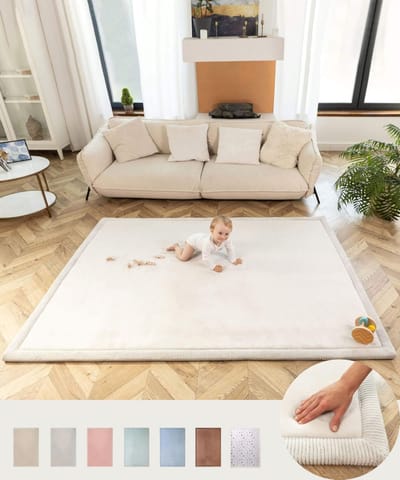 Speelmat Baby 200x150x2,5cm, Grijs – Kinderkamer Speelkleed met Hoogwaardig Memory-schuim – Speelmat Schuim met Antislip – Speelkleed Baby, Kindertapijt, Tatami Mat