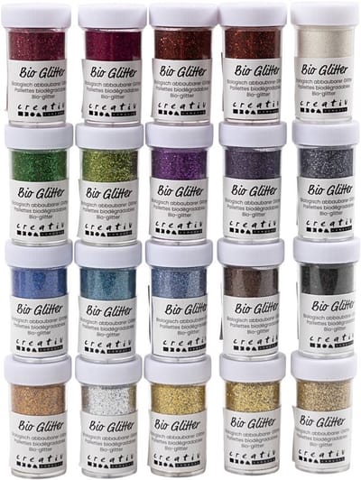 Bio Sparkles, diverse kleuren, 20x27 ml/ 1 doos