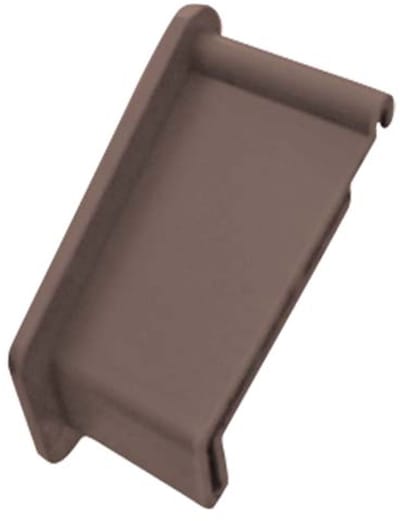 Renoplast® Wandafscherming Voor Dakrandprofiel K100R Bruin - Rechts + Links - Afwerking Van Terrassen En Balkons - Tegelvloeren Op Lijmmortel - Waterafvoersystemen Hoekprofiel