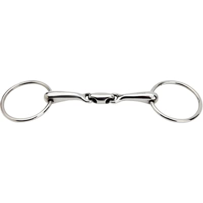 Mors 2 ringen voor paard dubbel gebroken RVS HORKA