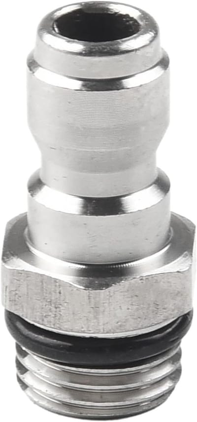 Hogedrukreiniger Adapter - Sneeuwschuim Koppeling - Efficiënt Autowassen - Snelle Legering Interface - 1/4 Inch - Zwart