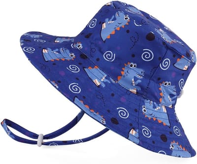 Unisex Baby Zonnehoed UPF 50+ Sneldrogend Kinderen Zomer Hoed met Brede Rand voor Strand en Zwembad