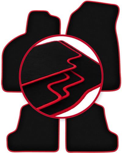 CARLUX-RED automatten voor: Saab 9-3 I Aero, liftback, sedan (1998-2002)