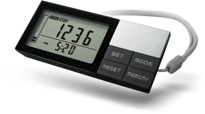 Dailygoody - 3D Pedometer - Stappenteller met Afstand en Calorieën - 7 Dagen Geheugen - Handig voor Sporters - Activiteitstracker - Geschikt voor Fitn