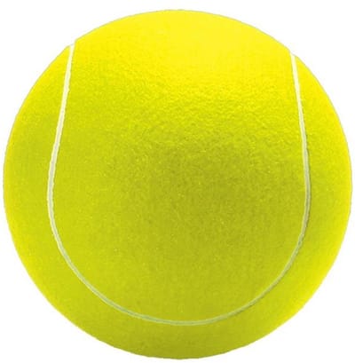 Mega tennisbal XXL - geel - 20 cm - grote tennisballen - speelgoed/sportartikelen - Buitenspeelgoed/sportief speelgoed - Tennissen