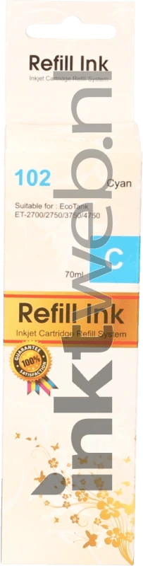 FLWR - Inktfles / 102 Ecotank / Cyaan - Geschikt voor Epson