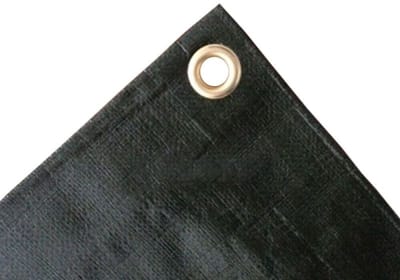 Afdekzeil groen, 280g/m², waterdicht, reisvast, UV-stabil, 3 x 4m (12m²)